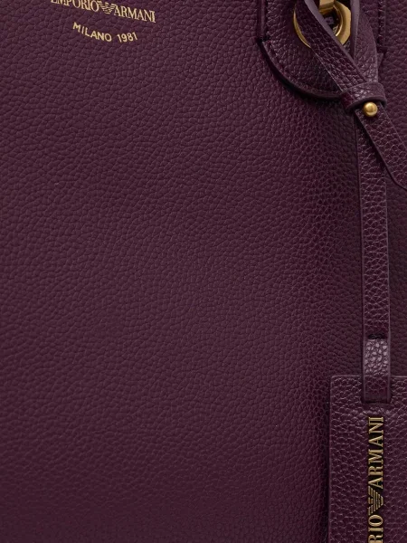 Кожаная сумка шоппер Emporio Armani