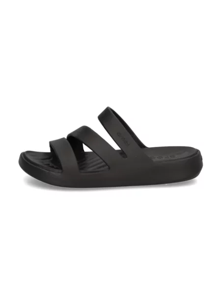 Pantofle Crocs na ramínka černé