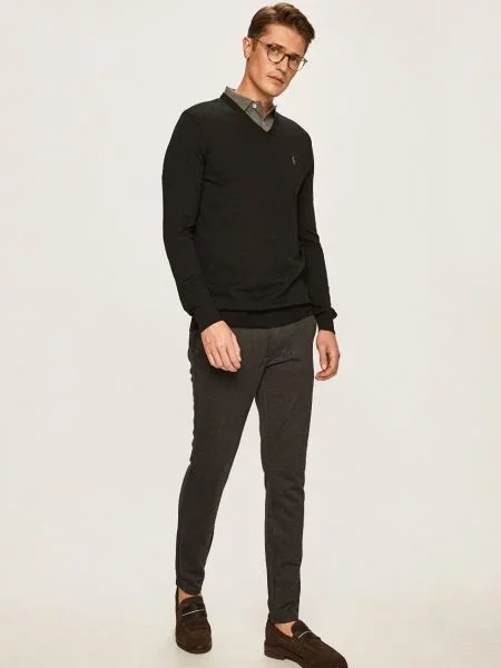 Sweter Polo Ralph Lauren z logo czarny