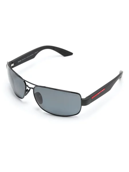 Raštuotos saulės akiniai Prada Eyewear juoda