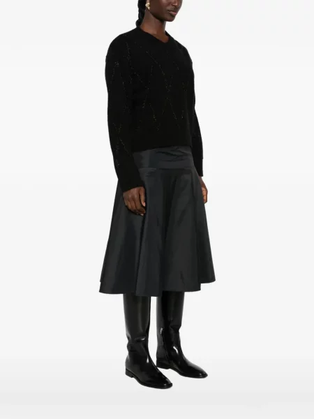 Pulover Dorothee Schumacher cu model argyle negru