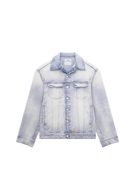Kurtka jeansowa Courreges niebieska