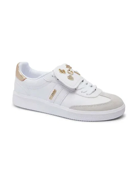 Guess Sneakers cu adaos de piele alb