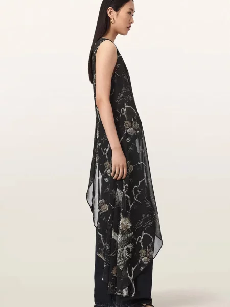 AllSaints асиметрична блузка ENOLA