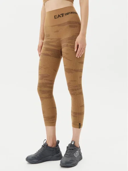 Emporio Armani Legginsy brązowy