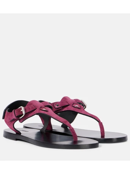 Chiloți tanga Isabel Marant din piele roz