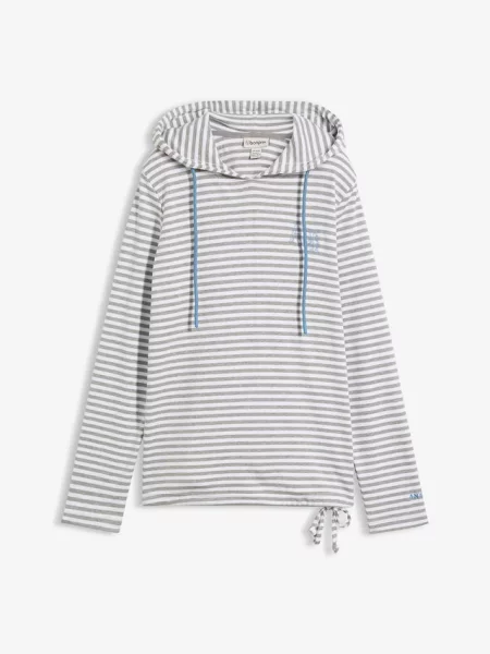Bluza z materiału interlock z bawełny organicznej szara