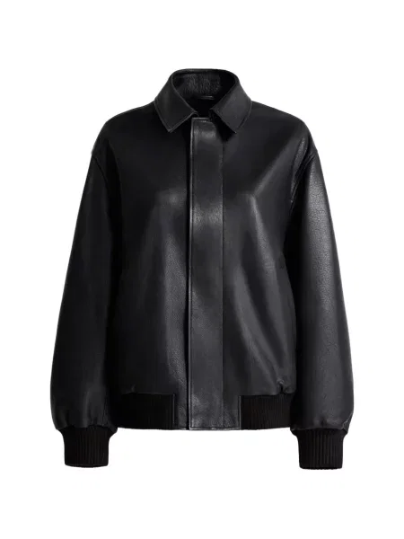 Geanta de piele Nour Hammour negru