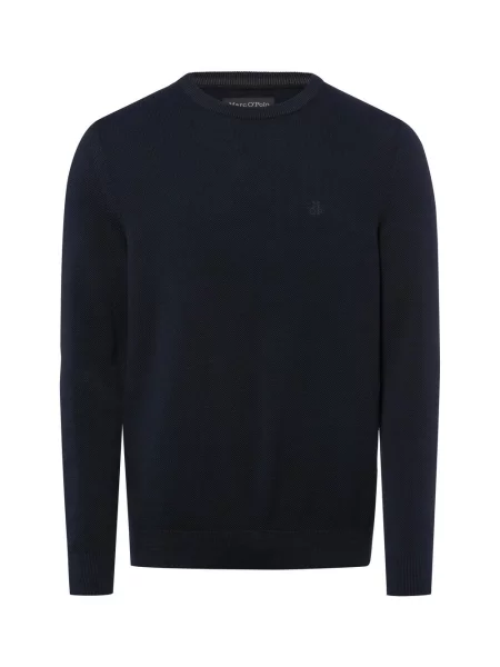 Marc O'Polo sweter z dzianiny Mężczyźni jednolity M niebieski