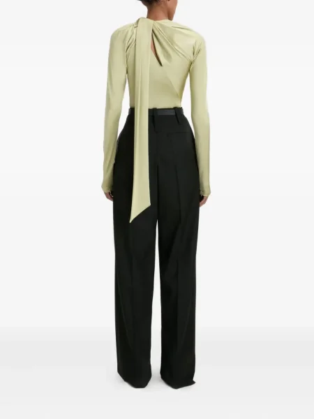 Top Victoria Beckham drapat verde