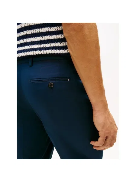 Pantaloni Tommy Hilfiger albastru