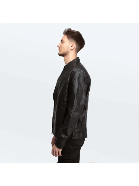 Geanta de piele Cameleon negru