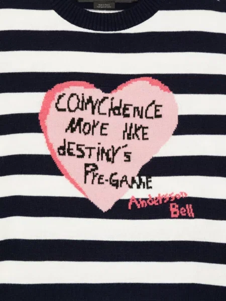 Pulover Andersson Bell cu dungi albastru