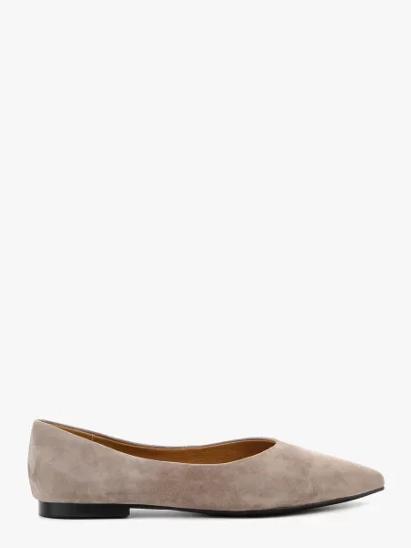 Замшевые балетки Leberdes серые