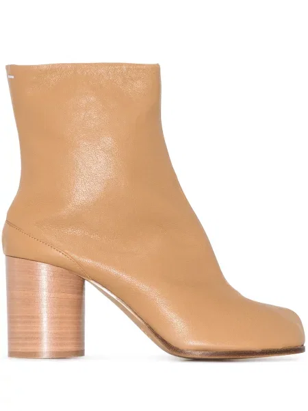 Cizme scurte Maison Margiela din piele maro