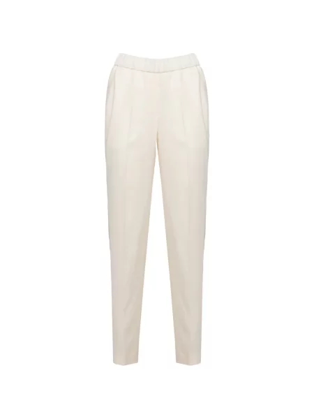Pantaloni Peserico alb