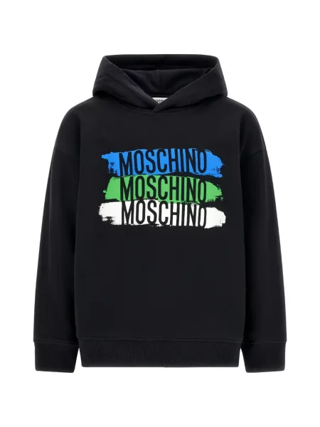 Bluza z kapturem dziecięca Moschino czarna