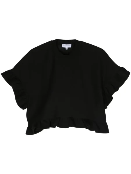 Bluza Ioana Ciolacu z falbankami czarna