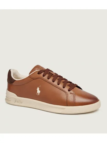 POLO RALPH LAUREN Teniși din piele Heritage Court II maro