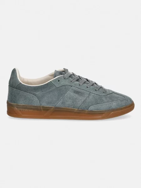 BOSS sneakersy zamszowe Brenta niebieskie