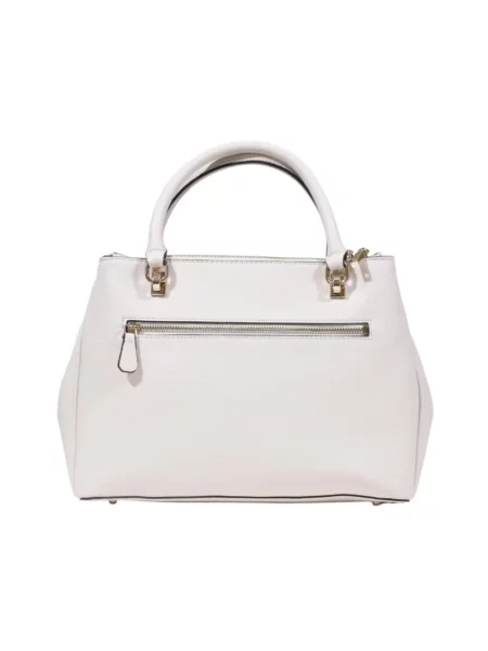 Lniana listonoszka Guess elegancka biała