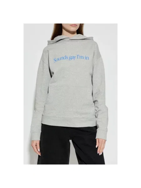Bluza z kapturem Carne Bollente z kapturem szara