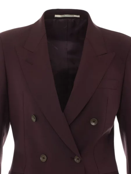 Geacă Tagliatore cu două rânduri de nasturi violet