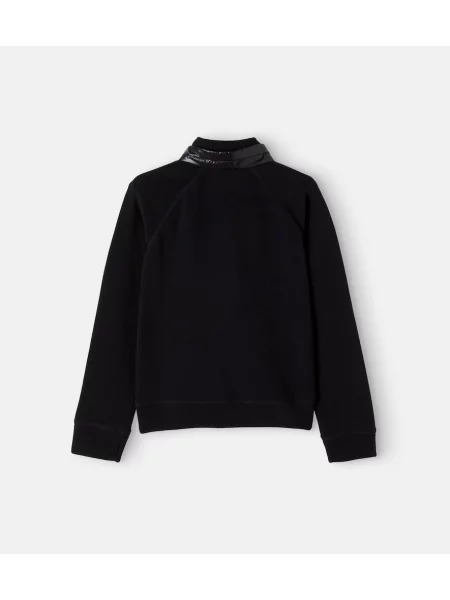 Gyerek fleece melegítő felső Moncler Grenoble Enfant fekete