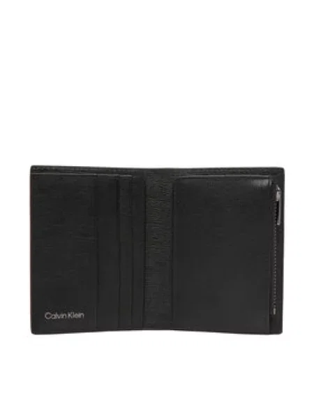 Calvin Klein Piniginė Emblem Hw N/S Billfold W/ Coin juoda
