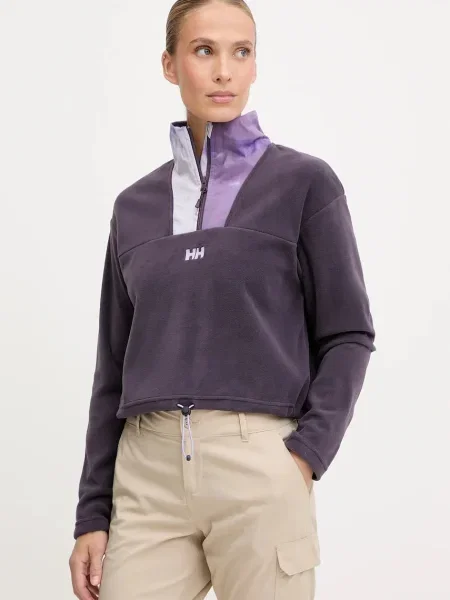 Helly Hansen hanorac fleece DAYBREAKER cu imprimeu violet