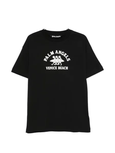 Tricou Palm Angels cu imagine negru