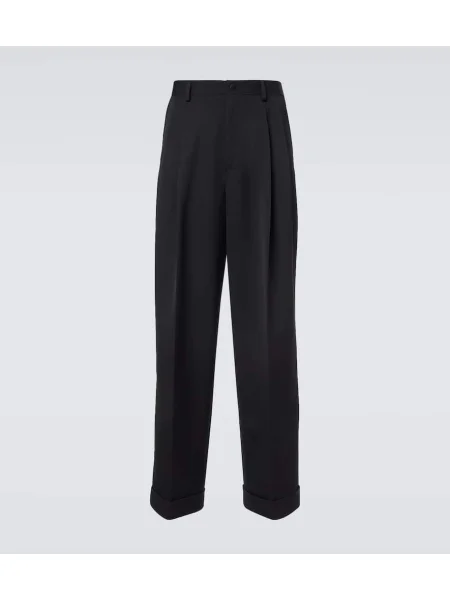 Volnena obleka ukrojena obleka Dolce&gabbana črna