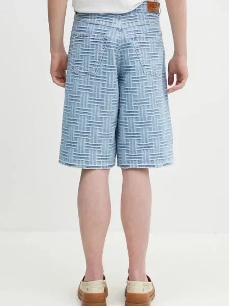 Kenzo pantaloni scurți jeans bărbați albastru
