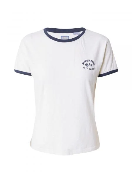 Tricou sport Superdry alb