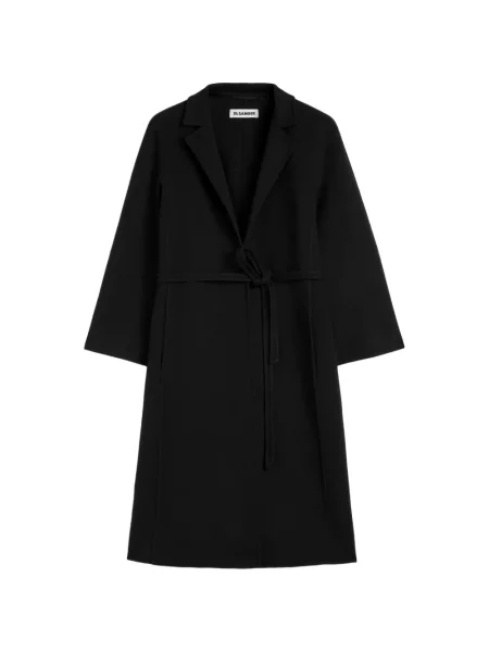 Cu centură palton Jil Sander negru