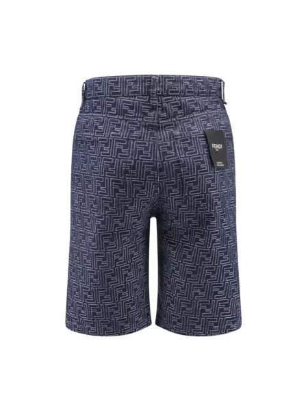 Szorty jeansowe Fendi niebieskie