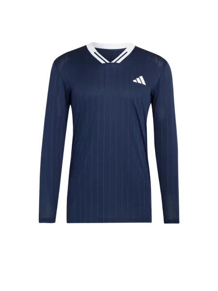 Μακρυμάνικη τένις μακρύς μπλούζα Adidas Performance λευκό