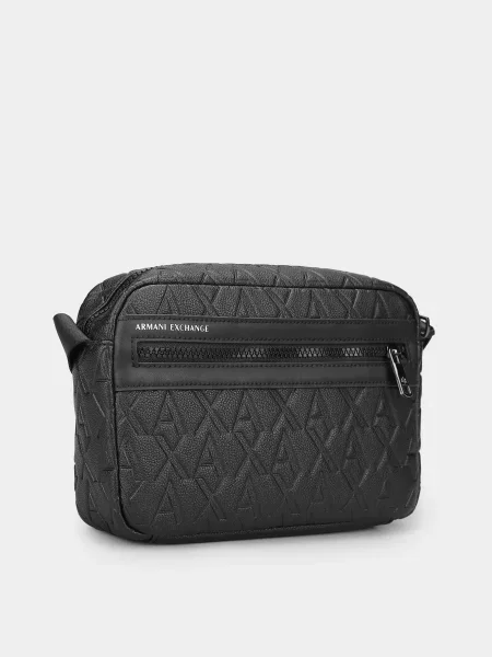 Синтетический сумка Armani Exchange черная