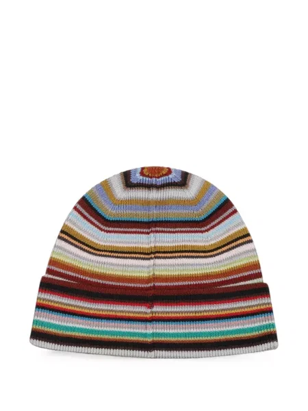 Căciulă Paul Smith de lână cu dungi maro