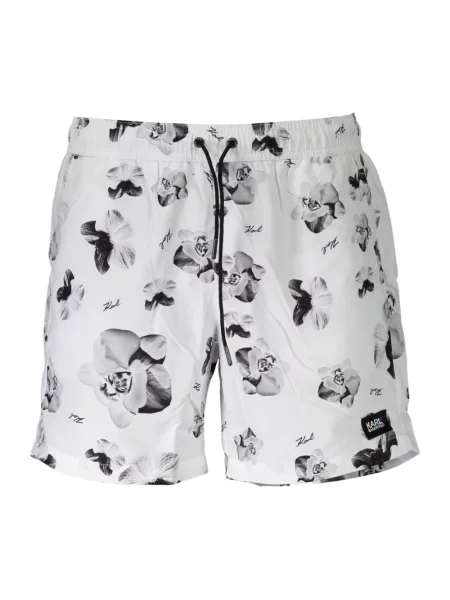 Kąpielówki Karl Lagerfeld Beachwear białe