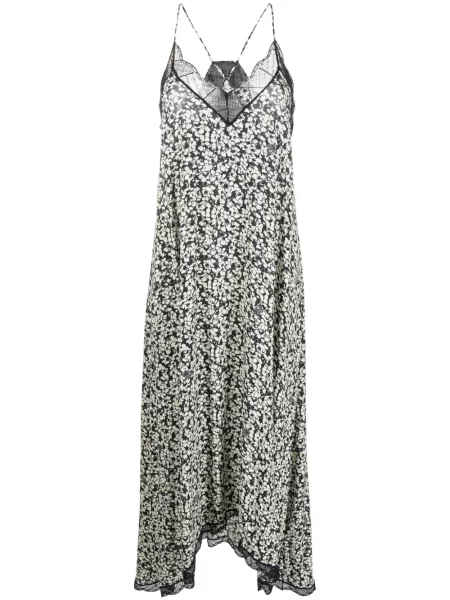 Rochie midi Zadig&voltaire cu model floral cu imagine până la genunchi