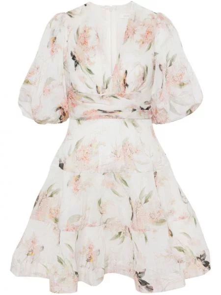 Sukienka midi Zimmermann plisowana do kolan garniturowa