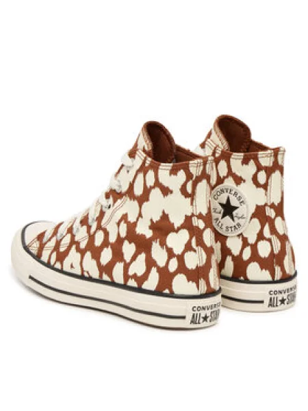 CONVERSE Magas szárú sportcipők CTAS ekrü / csokoládé barna