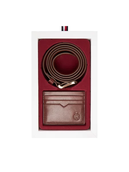 Pásek Tommy Hilfiger hnědý