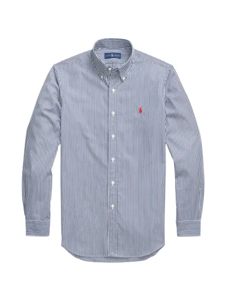 Matlasat tricou polo Polo Ralph Lauren cu decolteu rotund cu autograf roșu