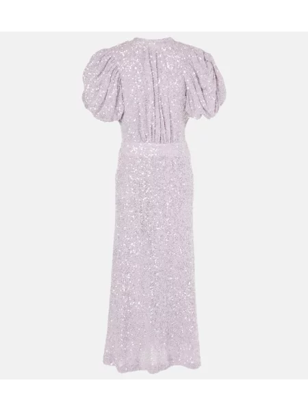 Maksi sukienka maxi Rotate garniturowa fioletowa