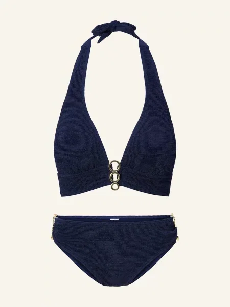 Lingadore Zestaw Bikini Z Wyściełanymi Miseczkami Typu Triangle blau niebieskie