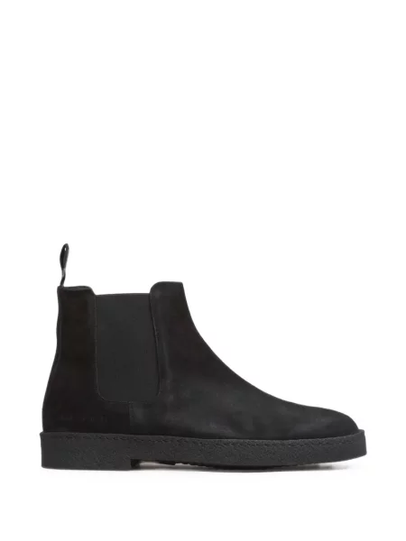 Botine chelsea Common Projects din piele de căprioară negru