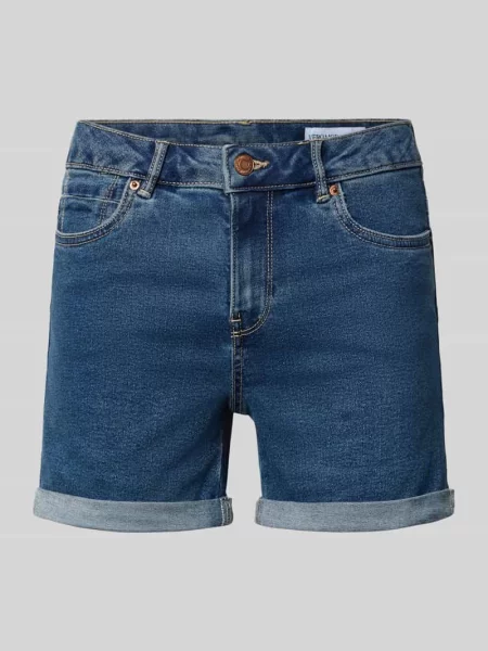Szorty o kroju regular fit z mieszanki bawełny model ‘LUNA’ Vero Moda niebieskie
