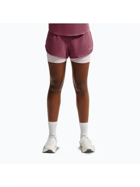 Pantaloni scurți de alergare pentru femei Nike Flow pink smoke roz